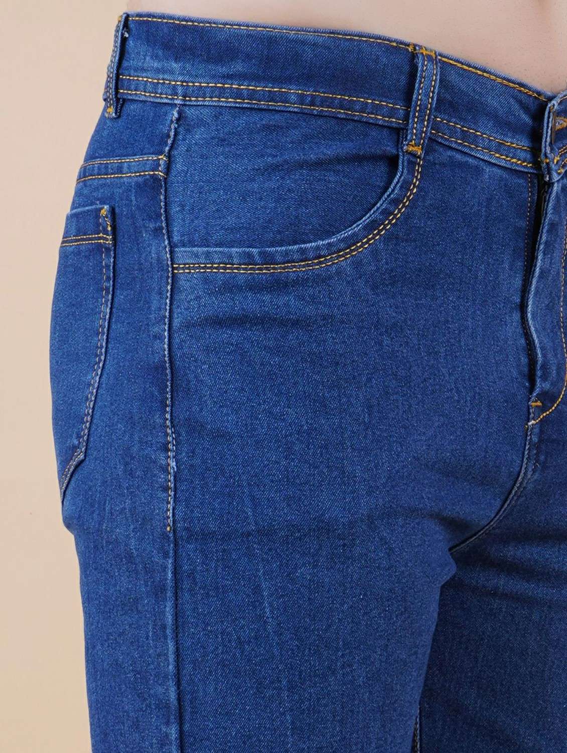 men plain mid rise relaxed fit jeans - 22241082 -  Standard Image - 3