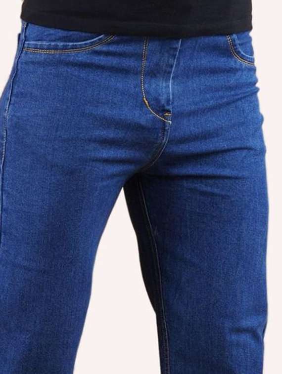 men plain mid rise relaxed fit jeans - 22241140 -  Standard Image - 3