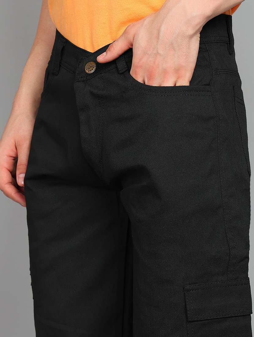 men plain mid rise relaxed fit jeans - 22241286 -  Standard Image - 3