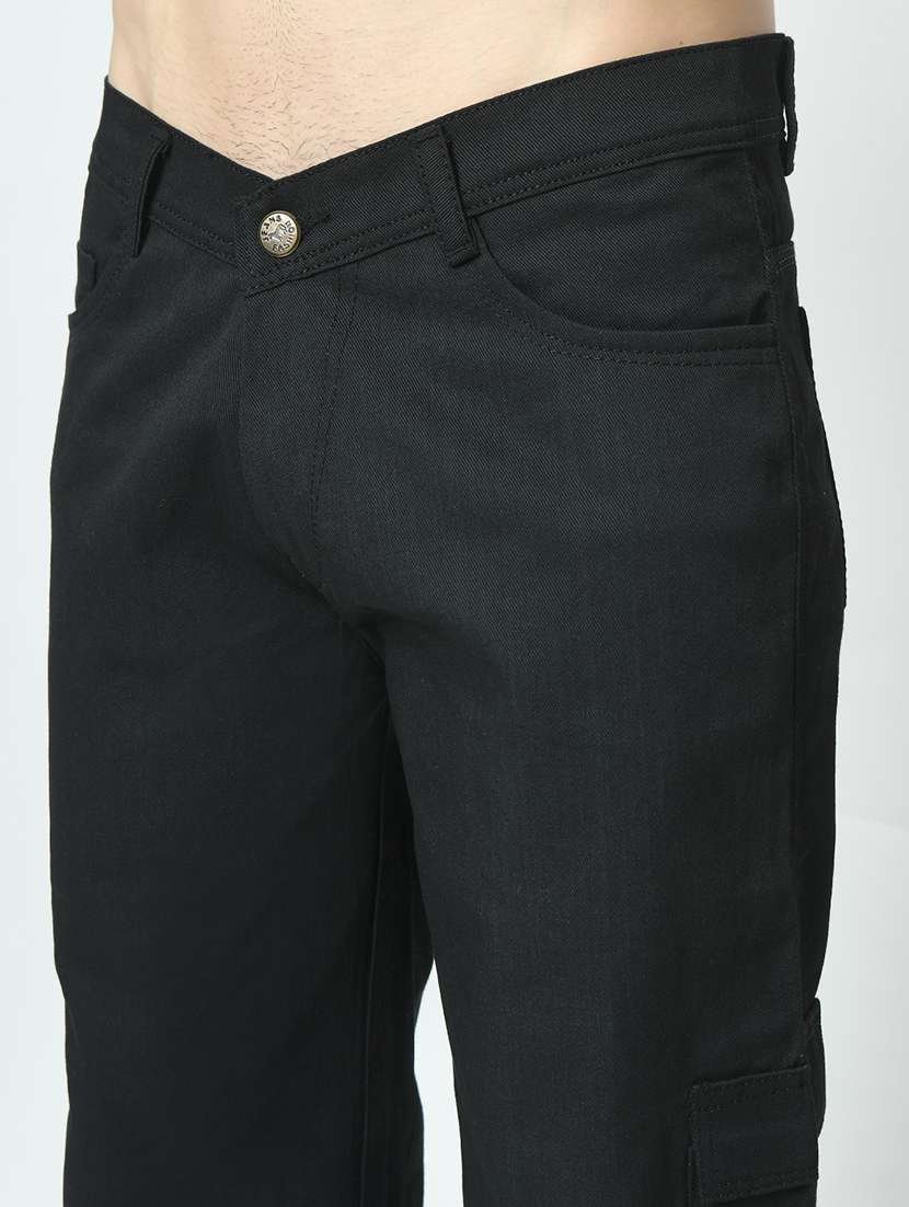 men plain mid rise relaxed fit jeans - 22241287 -  Standard Image - 3