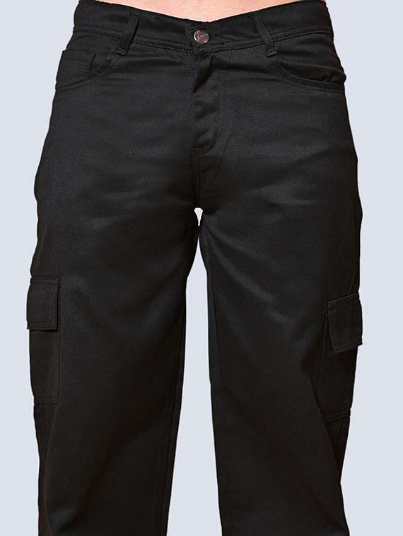 men solid mid rise relaxed fit cargo - 22241294 -  Standard Image - 3