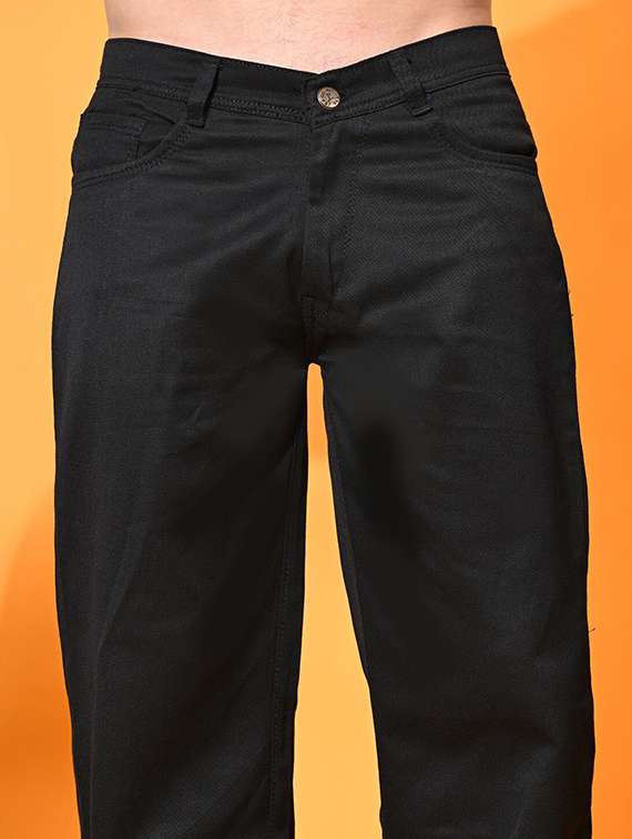 men plain mid rise relaxed fit jeans - 22241347 -  Standard Image - 3