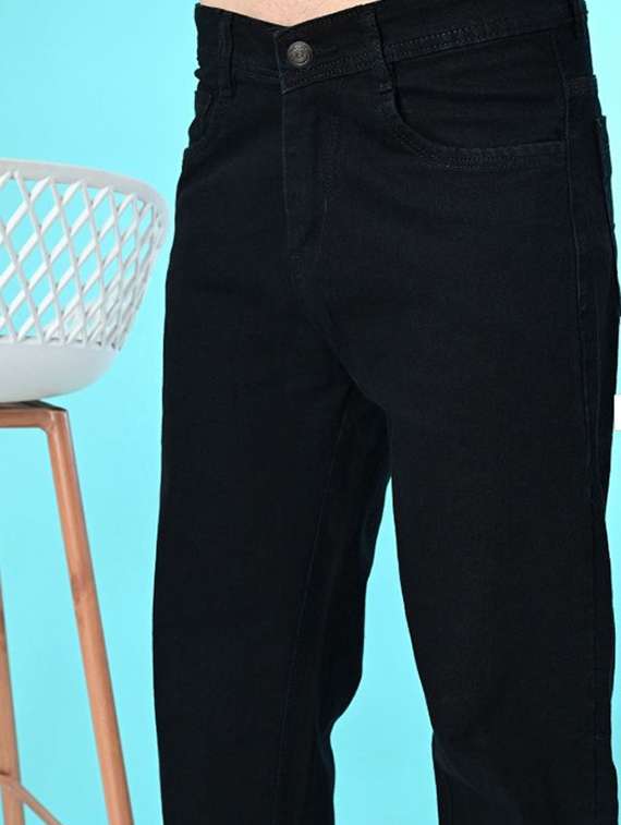 men plain mid rise relaxed fit jeans - 22241354 -  Standard Image - 3