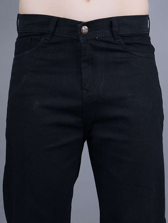 men plain mid rise relaxed fit jeans - 22241358 -  Standard Image - 3