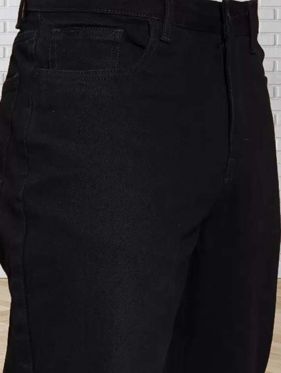 men plain mid rise relaxed fit jeans - 22241392 -  Standard Image - 3