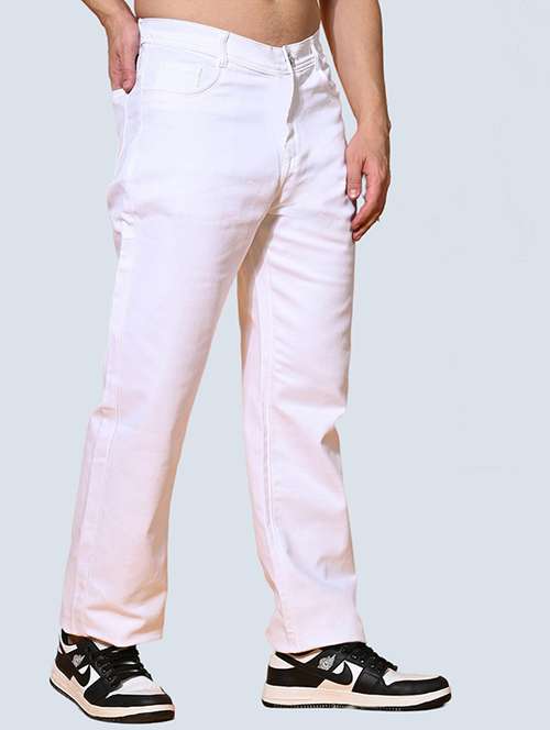 men plain mid rise relaxed fit jeans - 22241460 -  Standard Image - 0