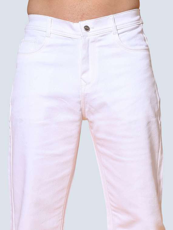 men plain mid rise relaxed fit jeans - 22241460 -  Standard Image - 3