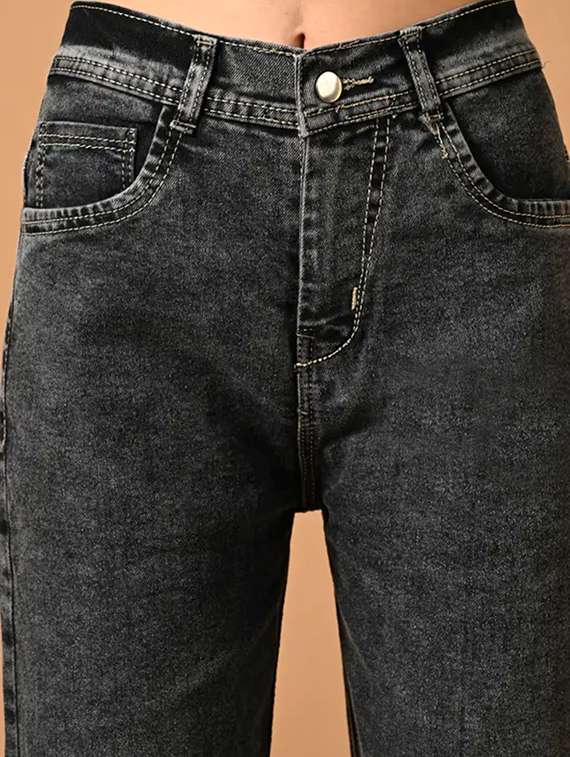 women solid mid rise straight fit jeans - 22241487 -  Standard Image - 3