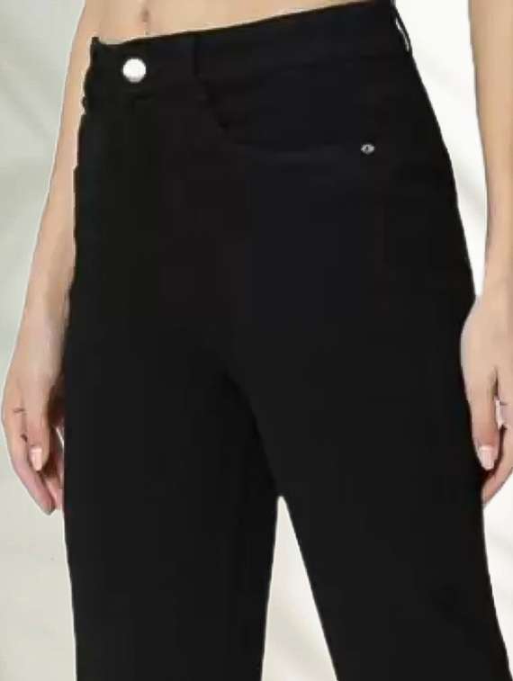 women solid mid rise straight fit jeans - 22241520 -  Standard Image - 3