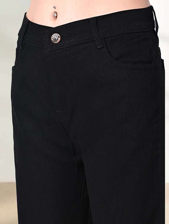 women solid mid rise straight fit jeans - 22241530 -  Standard Image - 3