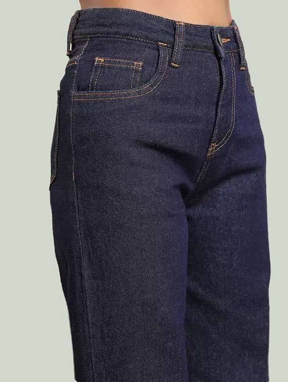 women solid high rise wide leg jean - 22241680 -  Standard Image - 3