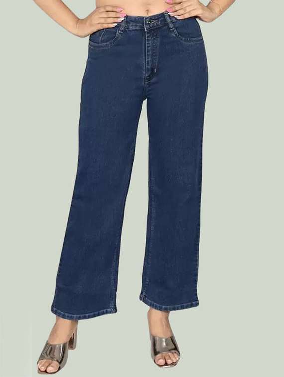 women solid mid rise bootcut jean - 22241689 -  Zoom Image - 0