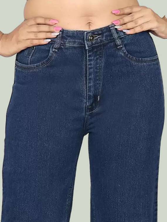 women solid mid rise bootcut jean - 22241689 -  Standard Image - 3