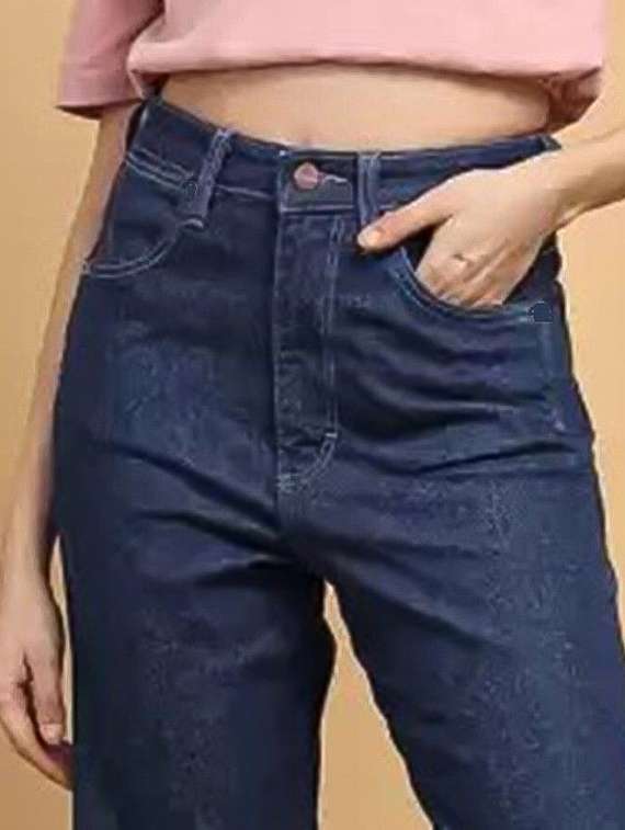 women solid high rise straight fit jeans - 22241702 -  Standard Image - 3