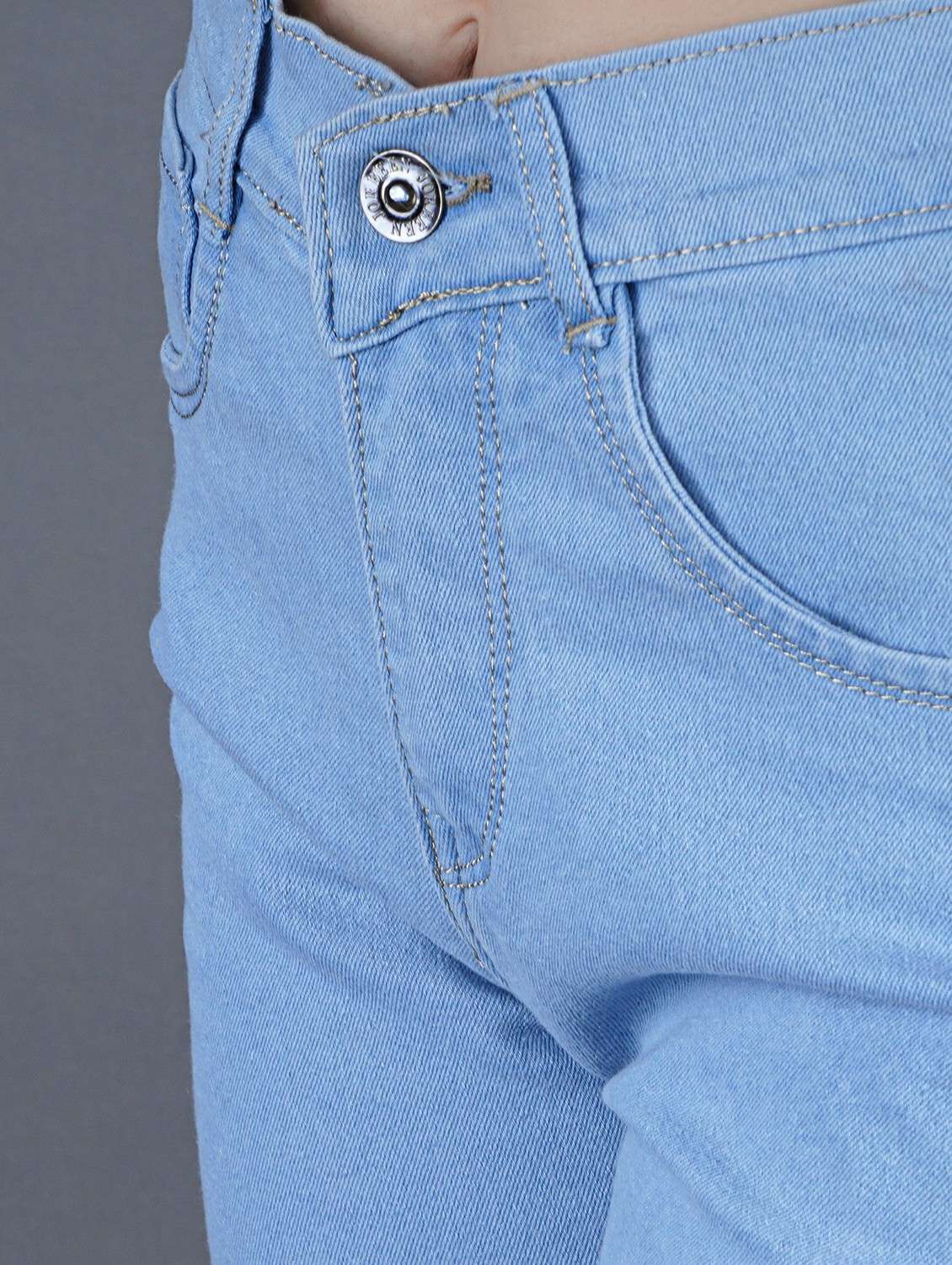 women solid mid rise denim cargo - 22241742 -  Standard Image - 3