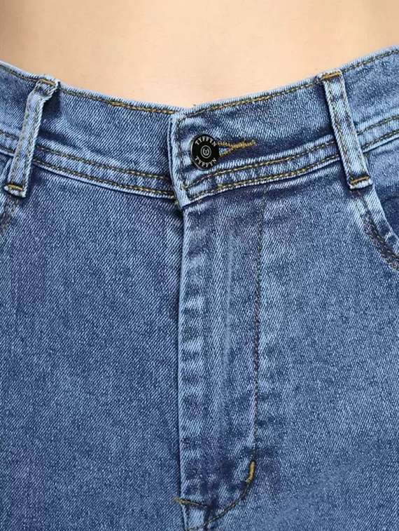 women solid high rise wide leg jeans - 22241751 -  Standard Image - 3