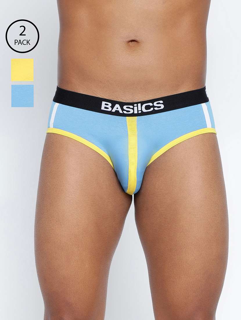 men pack of 2 color block hipster brief