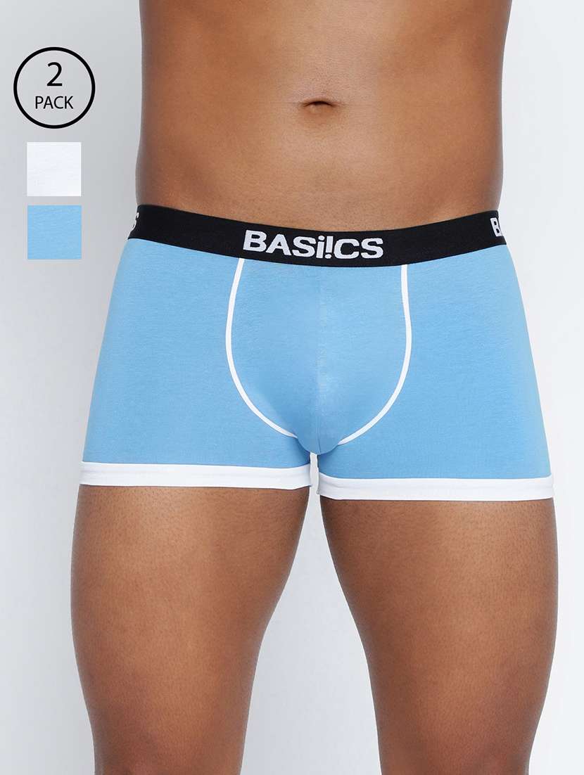 men pack of 2 color block trunks brief