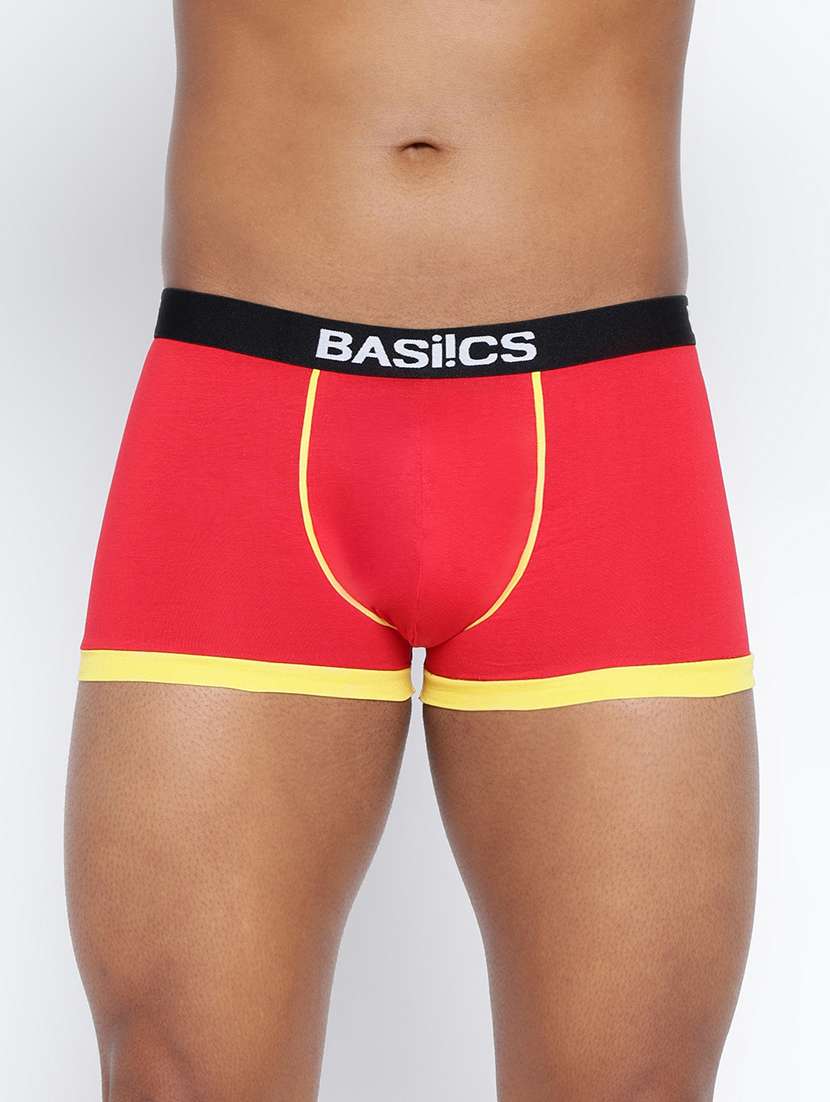 men pack of 6 color block trunks brief