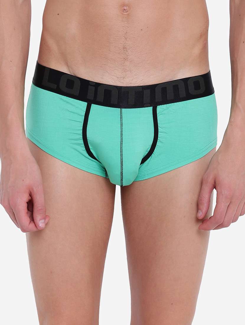 men color block hipster brief