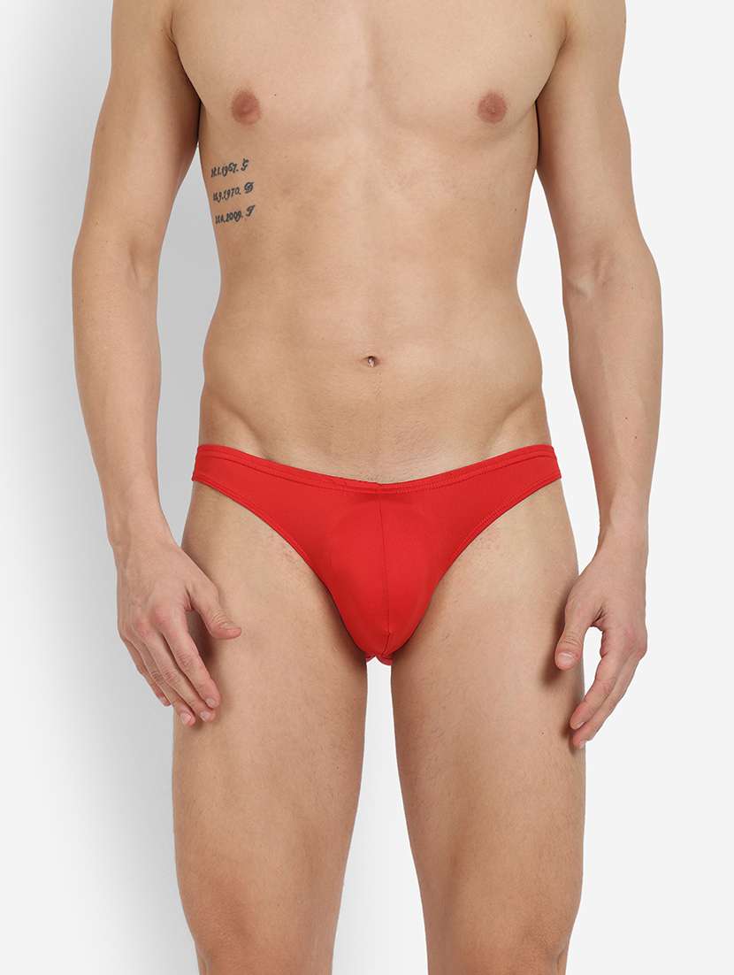 men solid thongs brief