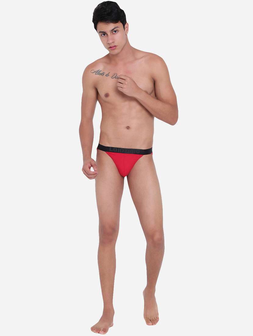 men solid thongs brief - 22241914 -  Standard Image - 3