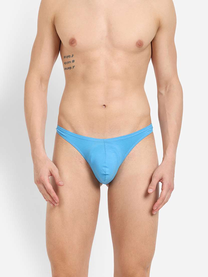 men solid thongs brief - 22241923 -  Zoom Image - 0