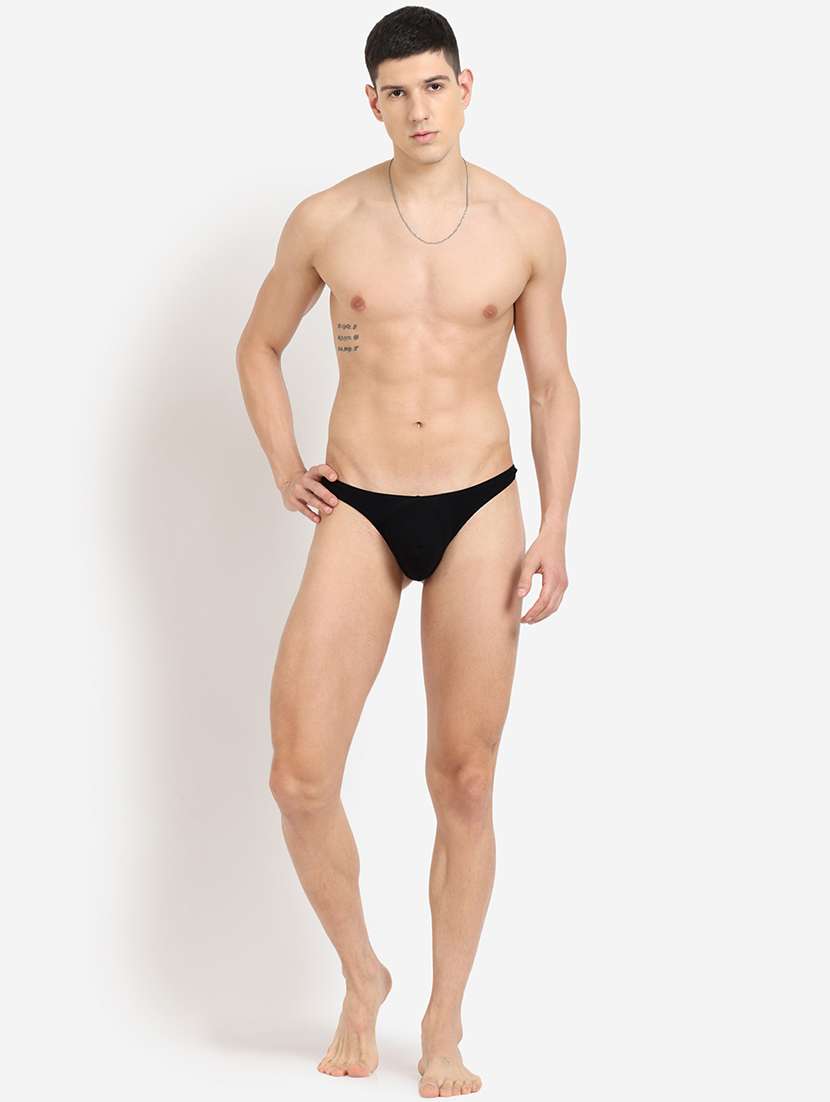 men solid thongs brief - 22241924 -  Standard Image - 3