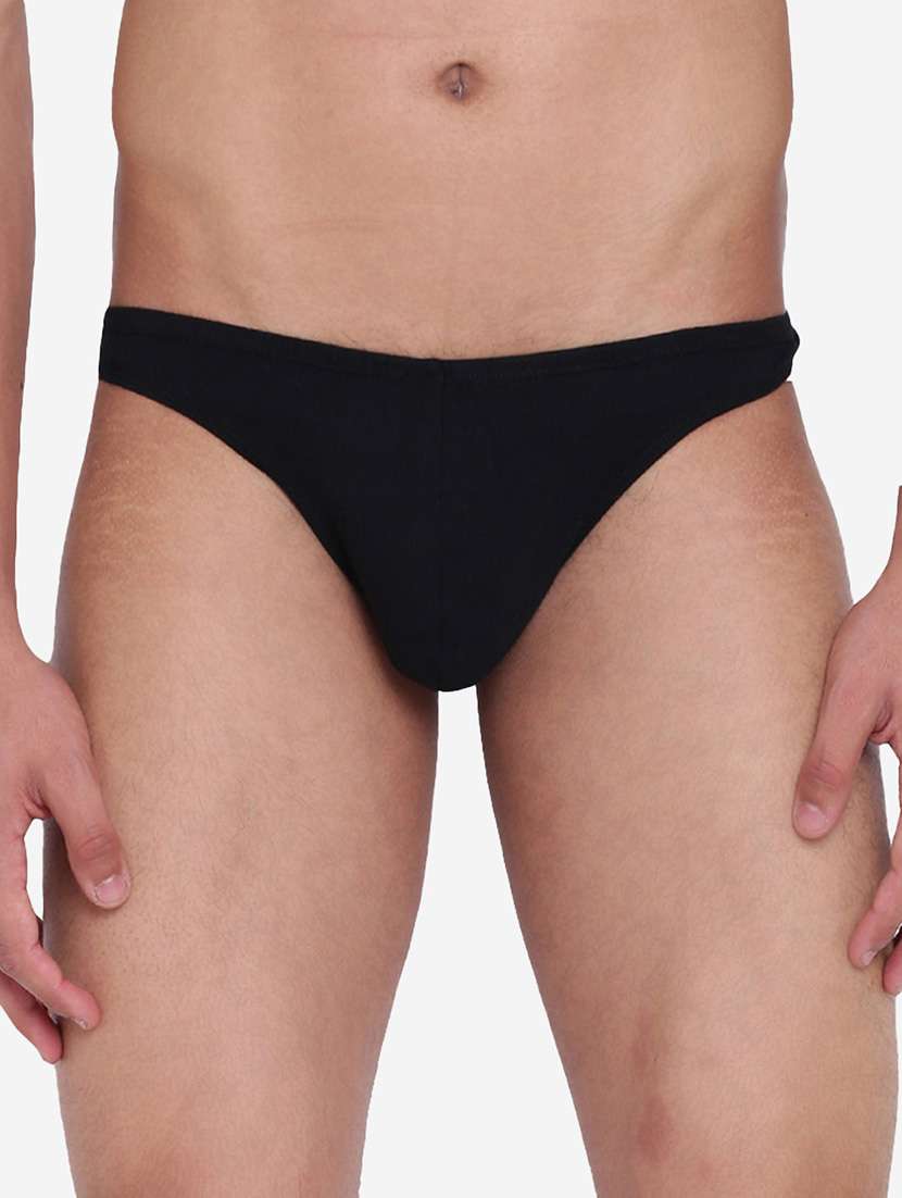 men solid thongs brief