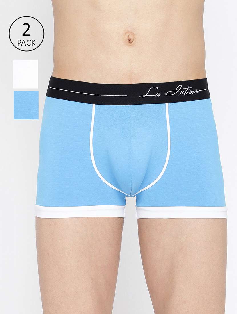 men pack of 2 color block trunks brief