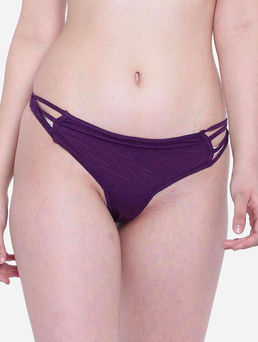 women solid low rise thongs 