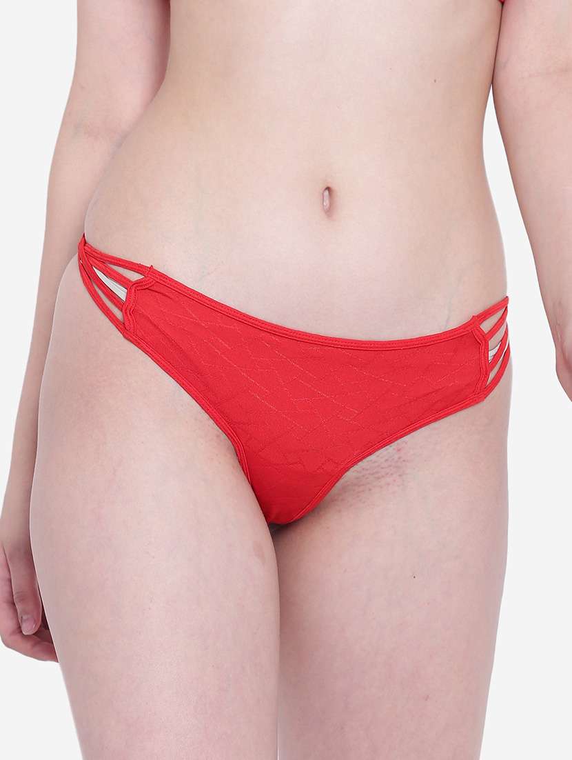 women solid low rise thongs 