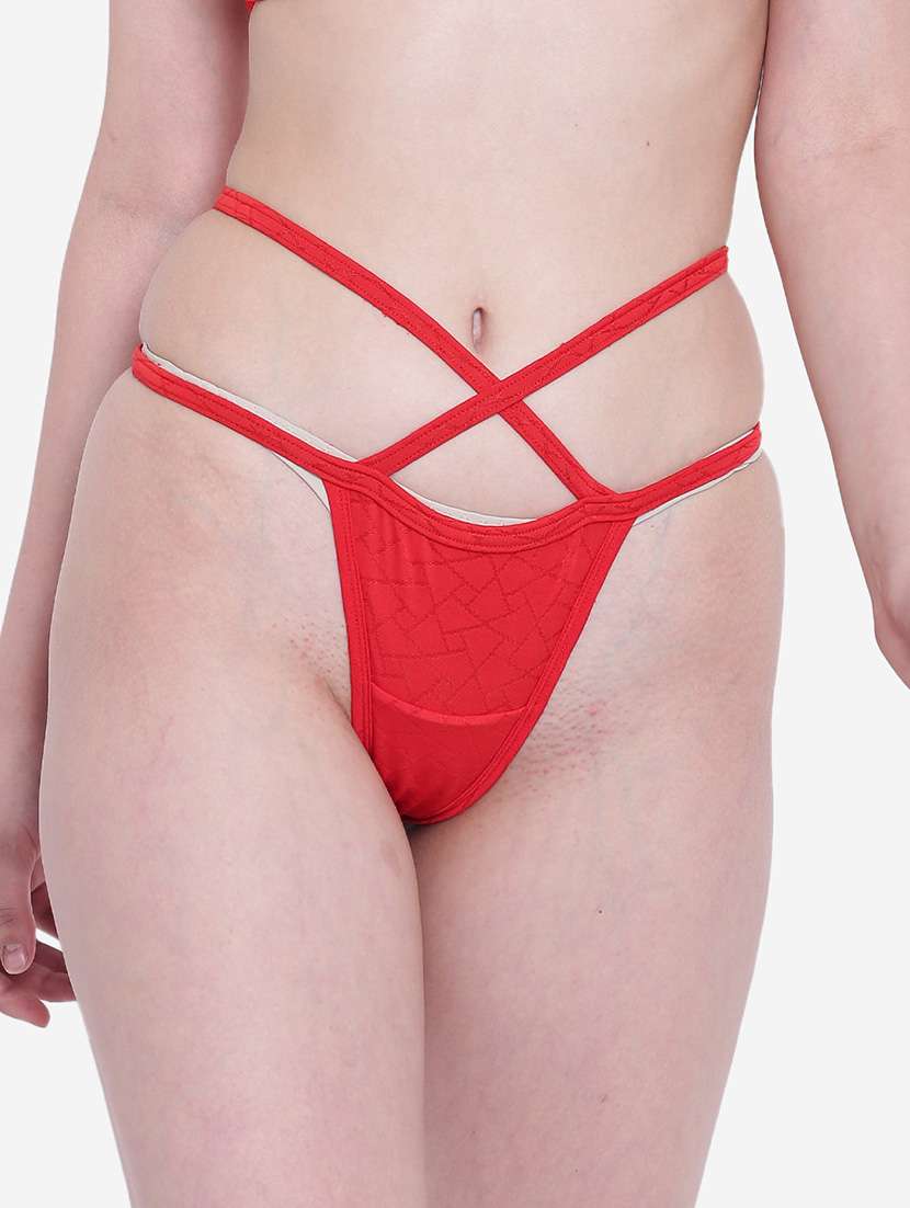 women solid low rise thongs 