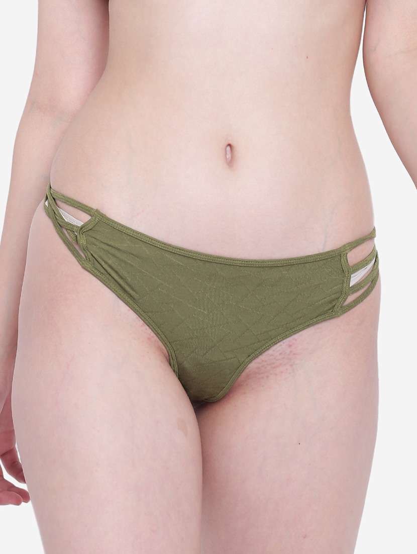 women solid low rise thongs 