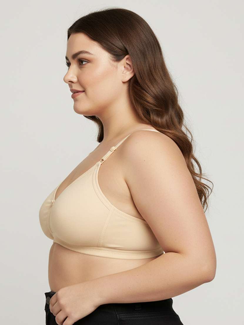 women plus size solid non padded minimizer bra - 22242034 -  Standard Image - 3