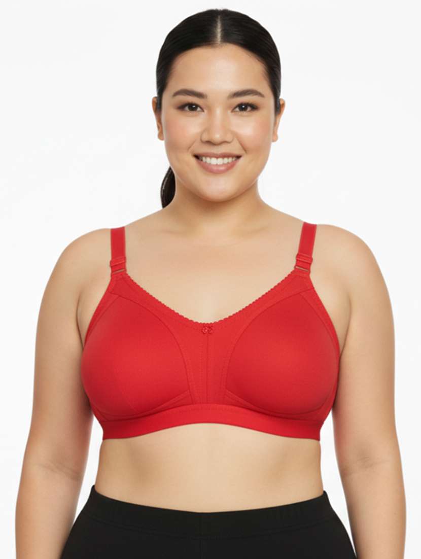 women plus size solid non padded minimizer bra