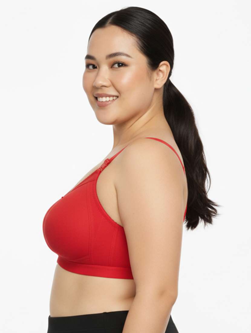 women plus size solid non padded minimizer bra - 22242035 -  Standard Image - 3