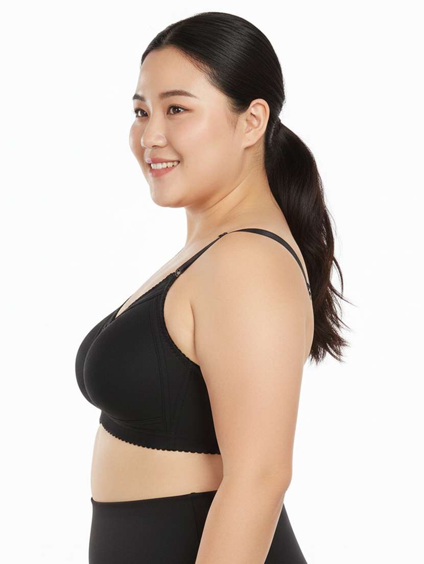 women plus size solid non padded minimizer bra - 22242038 -  Standard Image - 3