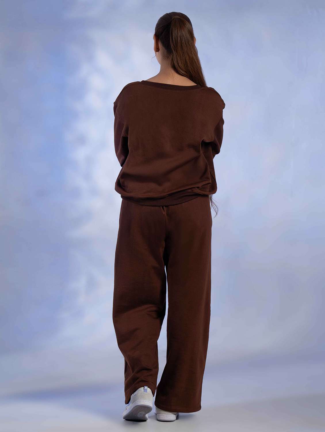 women solid long sleeve winter wear co-ord set - 22242060 -  Standard Image - 3