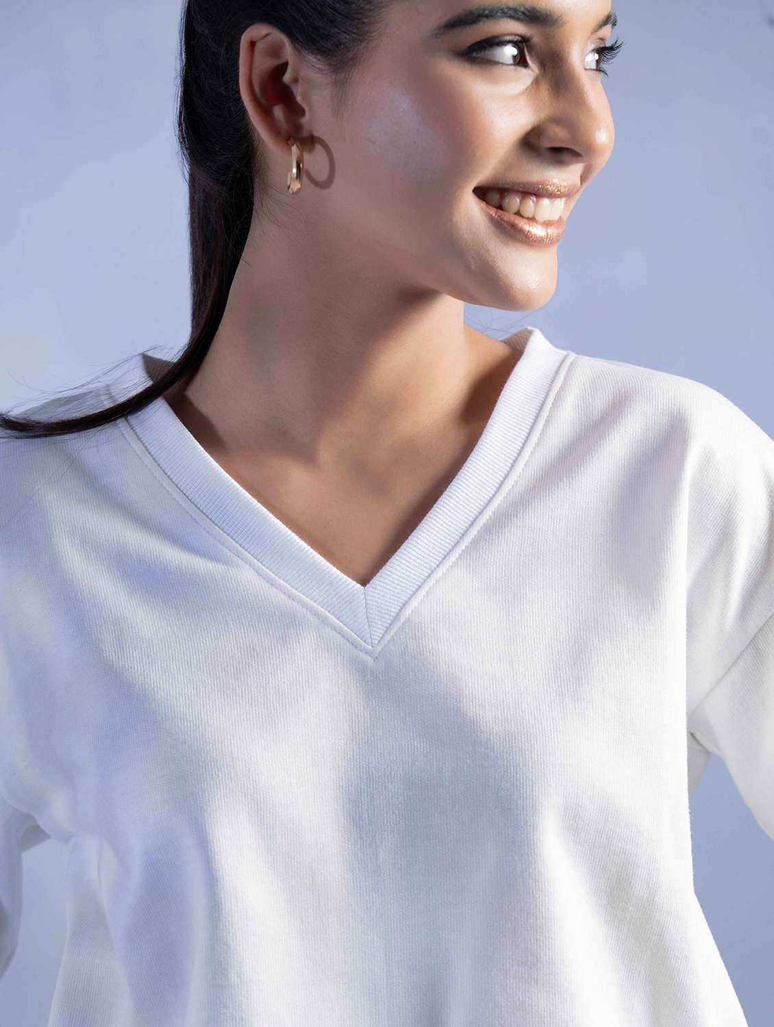 women solid long sleeve winter wear co-ord set - 22242061 -  Standard Image - 5