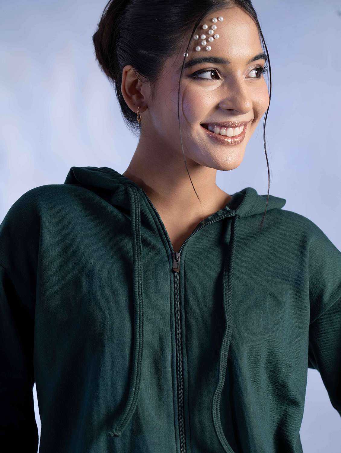 women solid long sleeve winter wear co-ord set - 22242062 -  Standard Image - 5