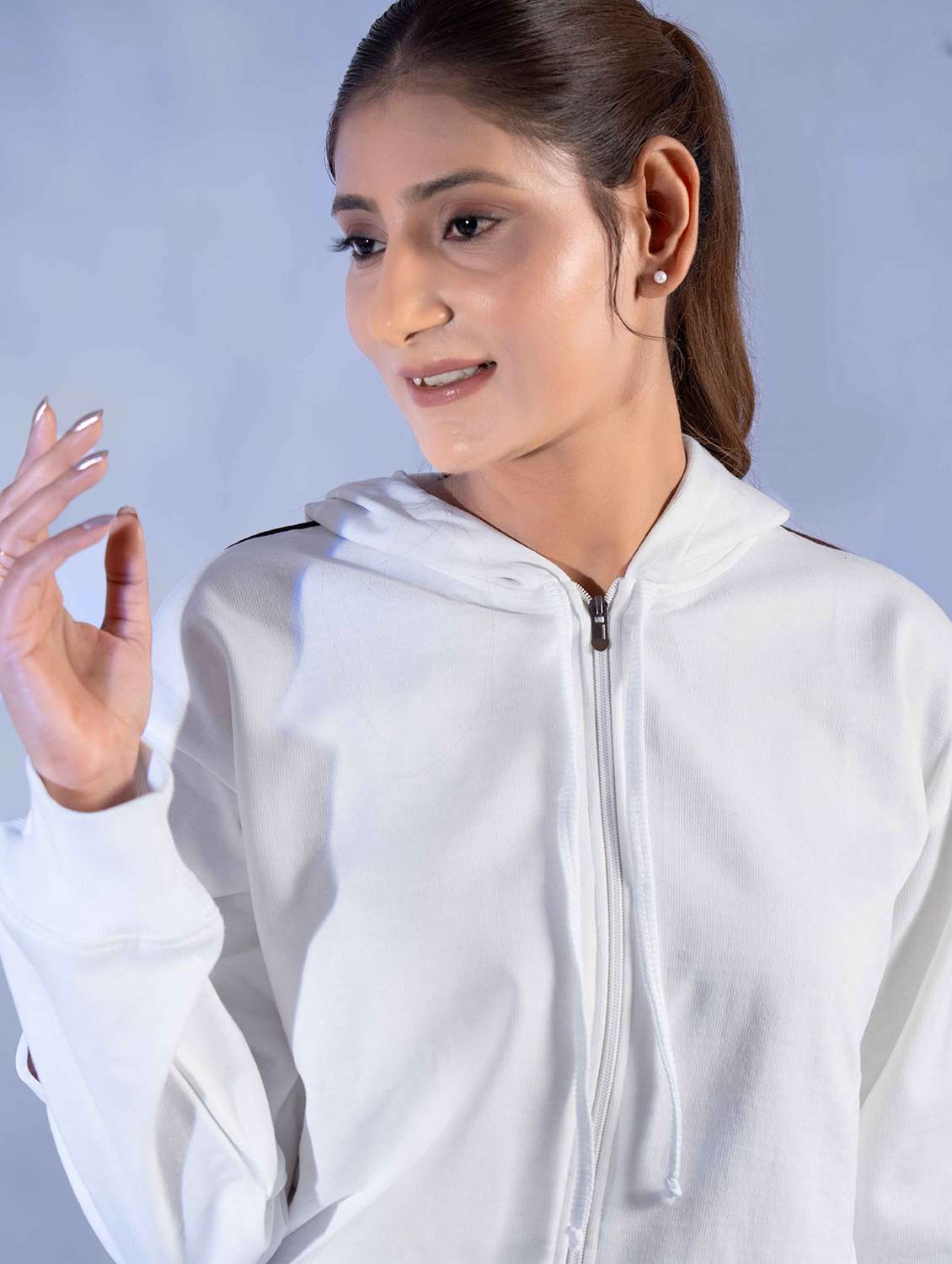 women solid long sleeve winter wear co-ord set - 22242065 -  Standard Image - 5