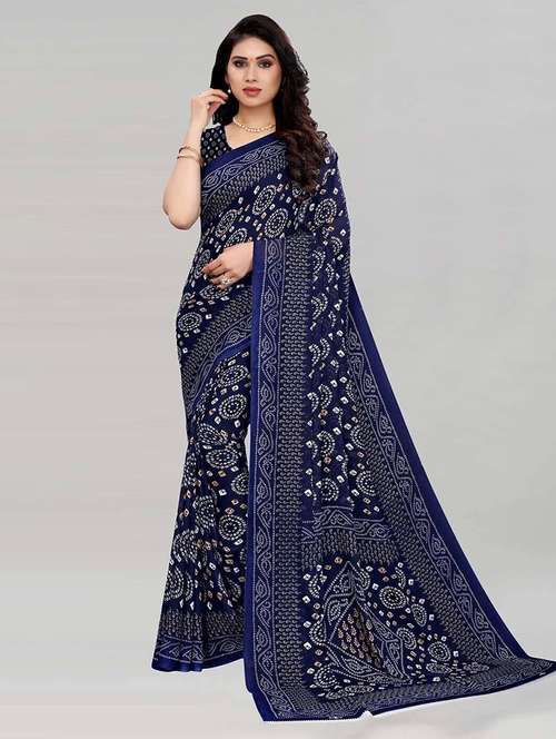 women printed casual wear saree with blouse - 22243501 -  Standard Image - 0