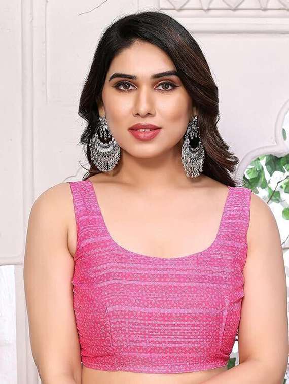 women printed casual wear saree with blouse - 22243529 -  Standard Image - 5