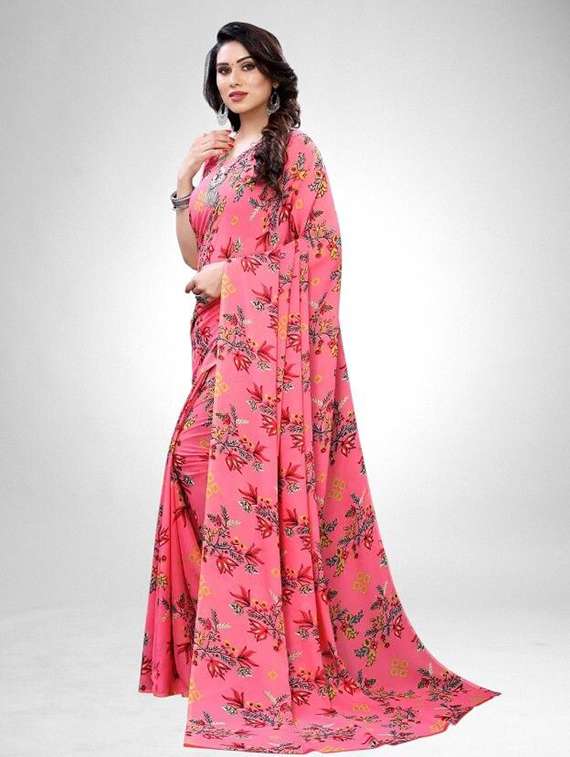 women pack of 2 printed combo saree with blouse - 22243533 -  Standard Image - 3