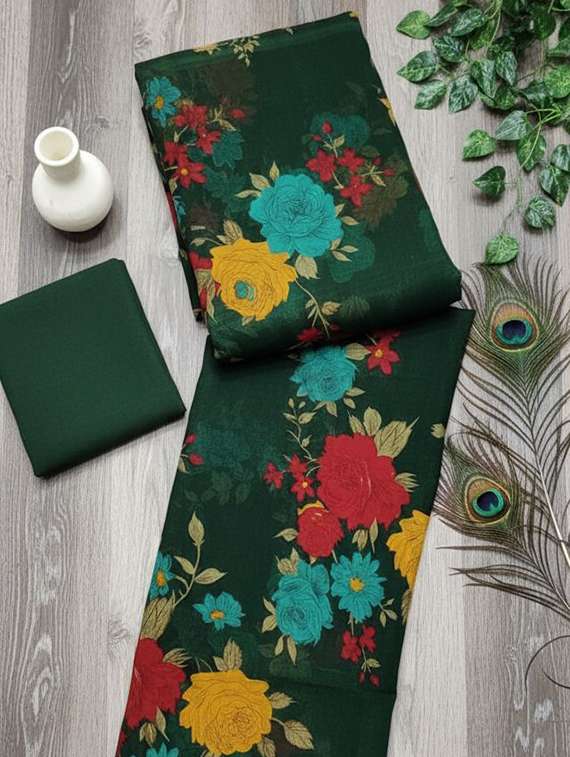 women pack of 2 printed combo saree with blouse - 22243533 -  Standard Image - 5