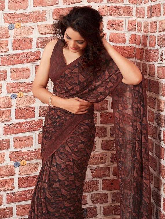women printed casual wear saree - 22243573 -  Standard Image - 3