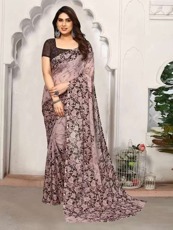 women pack of 2 printed combo saree with blouse - 22243581 -  Standard Image - 3