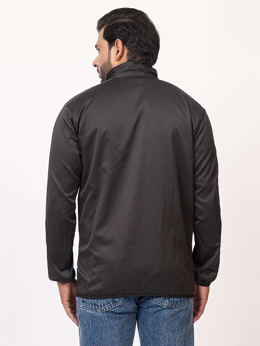 men side taped long sleeve regular fit casual jacket - 22243665 -  Standard Image - 3