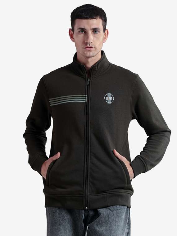 men printed long sleeve regular fit sweatshirt